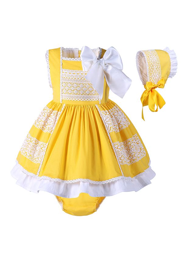 Baby girl easter store dress and bonnet