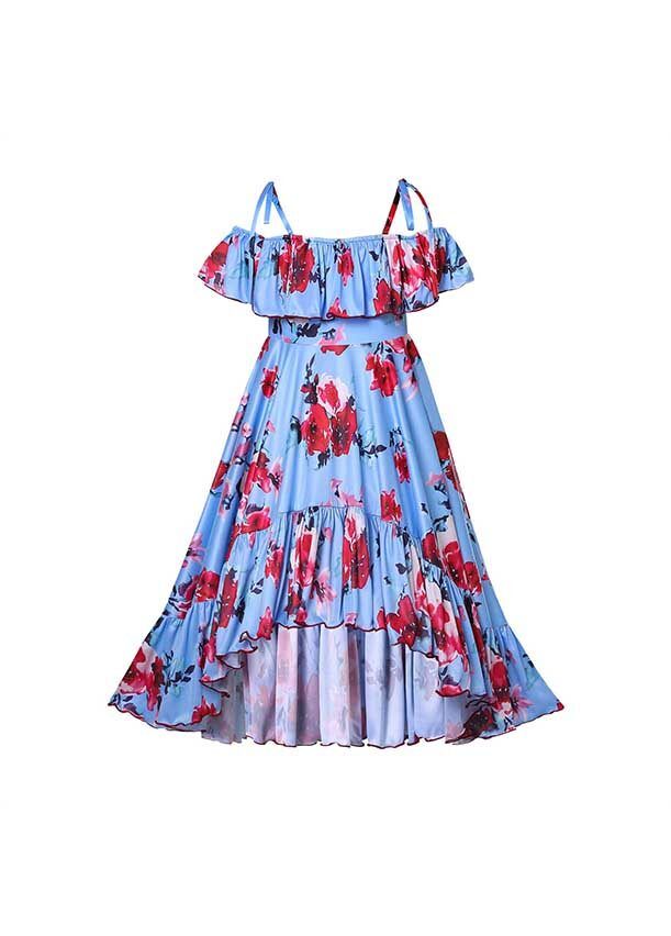Ladies cold shoulder summer dresses cheap