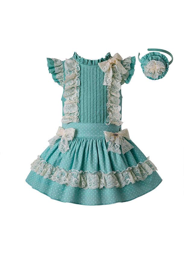 mint green girls dress