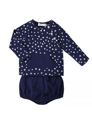 Toddler Blue Stars  Girls Clothing Set 
