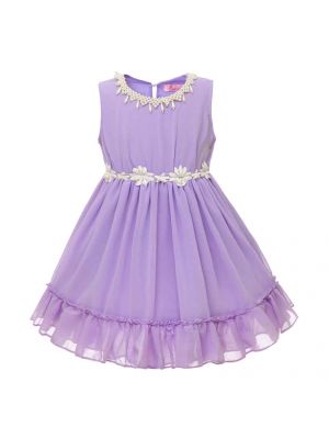 Baby Girl Chiffon Purple Lavender Princess Dresses GD50325-7