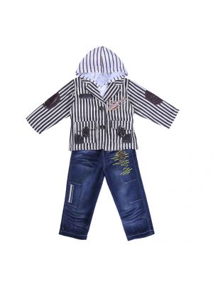 3 In One Autumn Boys Hodded Outfit Set 10