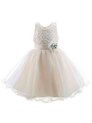 Boutique Apricot Girl Party Tulle Dress 5