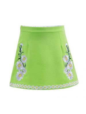 New Green Girl Flower Skirts Floral 687