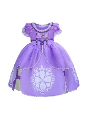 Purple Sofia Princess Cosplay Girl Dress 1302Z