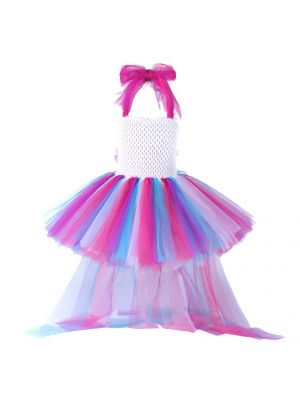Unicorn Girls Tutu Dresses Bustle Colorful Rainbow A203
