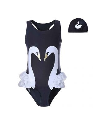 Baby Girl Swimsuit Flamingo Printed 2401