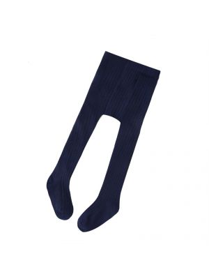 Navy Blue 100% Soft Cotton Girls Pantyhose