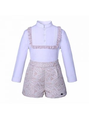 Autumn White Boy Clothing Set A165