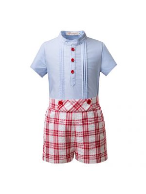 Summer Short Sleeves Boy Clothing Set B236