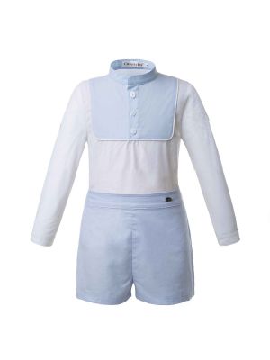 Blue Boy Clothing Sets White Shirts+Causal Pants B274