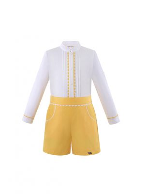 Boys Spring Easter Yellow Clothes Set