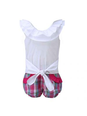 Spanish Style Clothing Sets For Girls-B208