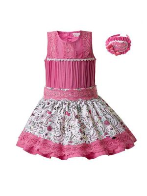 Girls Lace Sleeveless Clothing Set B269