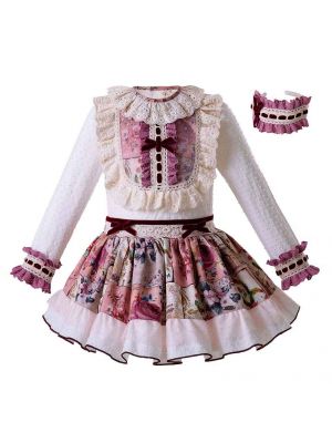 Flower Girls Clothing Sets With Handband