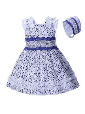 Summer Vintage Spanish Toddler Girls Dress-B21