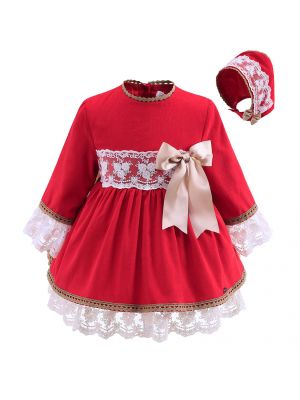 Lastest Red Toddler Girl Dress With Hats 889