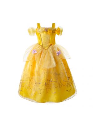 Yellow Fancy Belle Party Cosplay Costume 2903