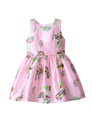 Kids Character Printed Pattern Casual Dress GD80727-2L