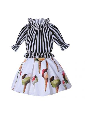 Little Stripe Girls Colthing Set 111