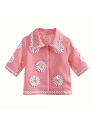 Little Girls Autumn Flower Coat 646F