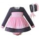 Lace Pink Autumn Princess Clothing Sets For Girls B313