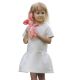 Summer White Short Sleeves Girls Party Dress 113F