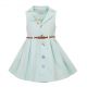 Green Baby Girl Princess Dress With Belt GD80718-05