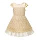 Lace Beige Flower Girls Party Dresses GD40224-7