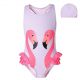 Baby Girl Swimming Suit Flamingo Printed 2402