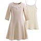 Summer Lining Beige Long Sleeve Casual Dress 729F