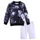 Autumn Spring Boys Flower Printed Clothes 020L