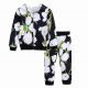 Girl Clothing Set Flower Rose Printed Suits