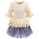 Butterfly Sleeve Girls Clothing Set Yellow