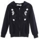 Newest Black Girls Coat Zipper Hooded Full 536F