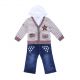 Autumn Striped Boys Cotton Clothing Set 8