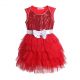 Red Sequins Layered Princess Dress With Bow GD30828-7