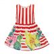 Summer Girls Striped Design Sleeveless Dresses 125F