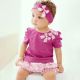 (ONLY for 2 years old) Baby Girl Purple Top + Pants Sets