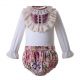 Baby Clothing Sets With Flower Printed Shorts