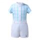 Blue Grid Design Summer Boys Clothing Sets B188