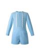 Spring & Summer Baby Boys Blue Cozy Outfit Shirt + Shorts
