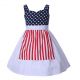 Navy Star Print Cosplay Snow White Alice Dress