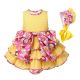 Yellow Dot Layer Baby Girl Clothing Set B178
