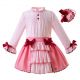 Latest Pink Girls Clothing Sets With Bows A247
