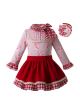 Vintage Red Flower Clothing sets