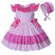 Summer Girls Dot Princess Batwing Sleeve-B13 