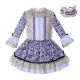 Girls Autumn Dress Vintage Flower Princess B56