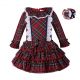 England Style Girl  Grid  Dress A119
