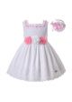 Summer White Lace Flowers Cute Dress B504